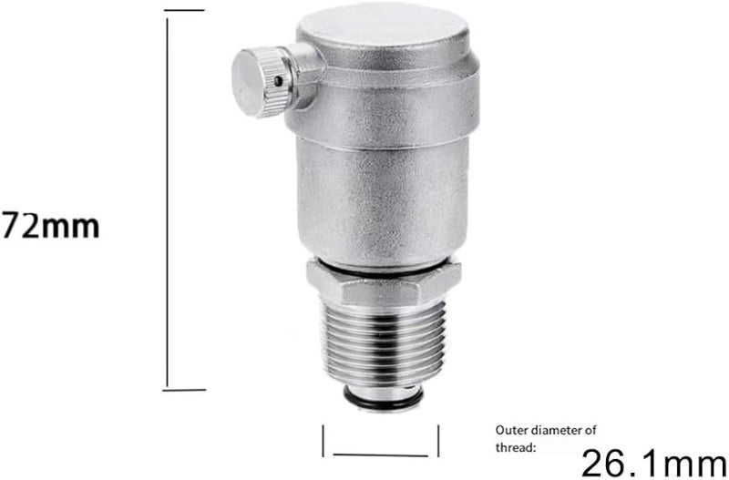 DN20 Stainless Steel Automatic Exhaust Valve For Water Heating Systems Pressure Relief Air Vent - Image 2